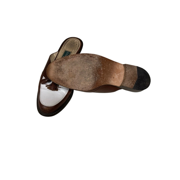 COLE HAAN Women’s BROWN AND WHITE MULE SHOES SIZE 7.5 AA - Picture 10 of 11
